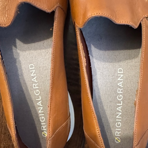 Cole Haan Grand OS- Women’s Tan Leather & Suede Loafers - Picture 11 of 16